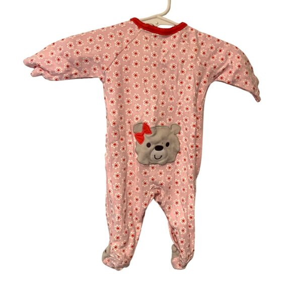 Just One You Carters Girls Infant Baby Size Newborn Pink 1 piece bodysuit sleepe - Picture 4 of 5